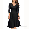 Large Size Casual Dress Women's Explosions Upscale Lace Women Office/Evening Dress Factory